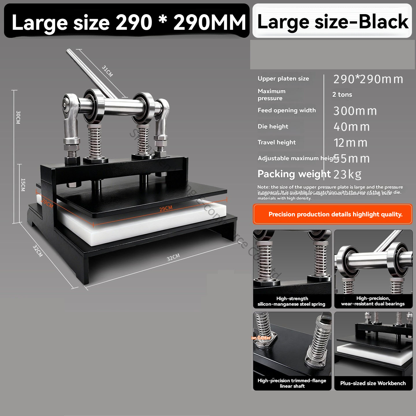 Die Cutting Machine - Mesin Pemotong 290X290 Buatan Tangan Manual