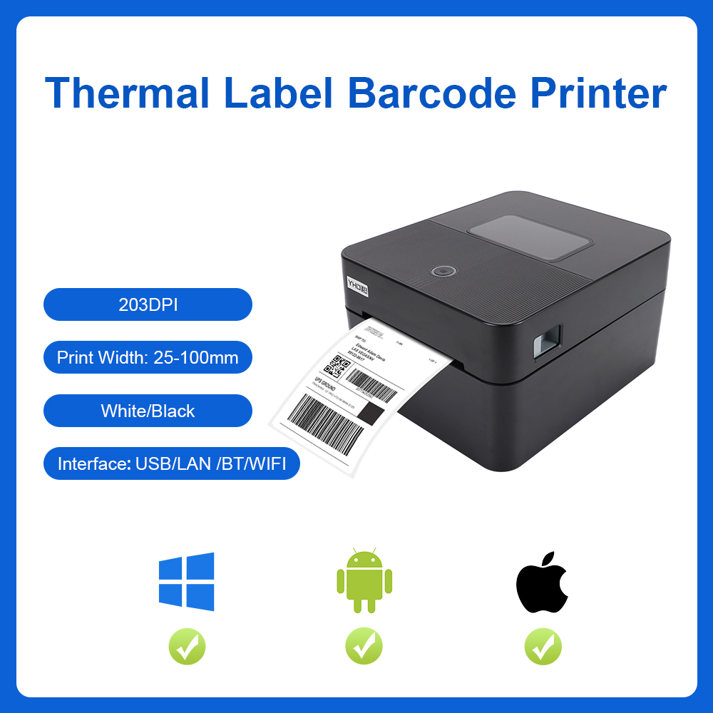 Commercial Printing Options - Printer Label Pengiriman Termal YHDAA 4